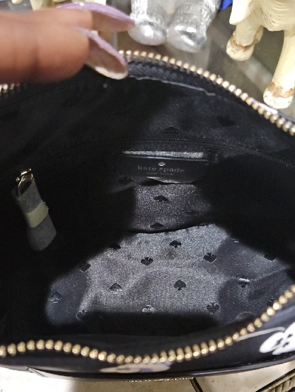 NWT! $299 Kate spade Black Floral Chelsea Crossbody Bonus Bag! - Picture 8 of 8
